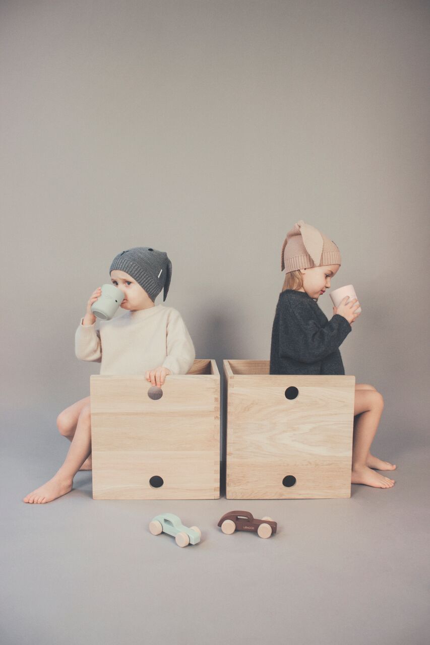 LIEWOOD デンマークから Villum / Plate / 2pack - Rabbit dumbo grey ラビットプレート2点セット