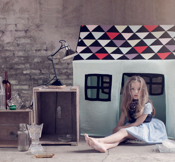 LUCKYBOYSUNDAY ラッキーボーイサンデー  fancy finger pillow / GREY  50×50cm　クッションカバー