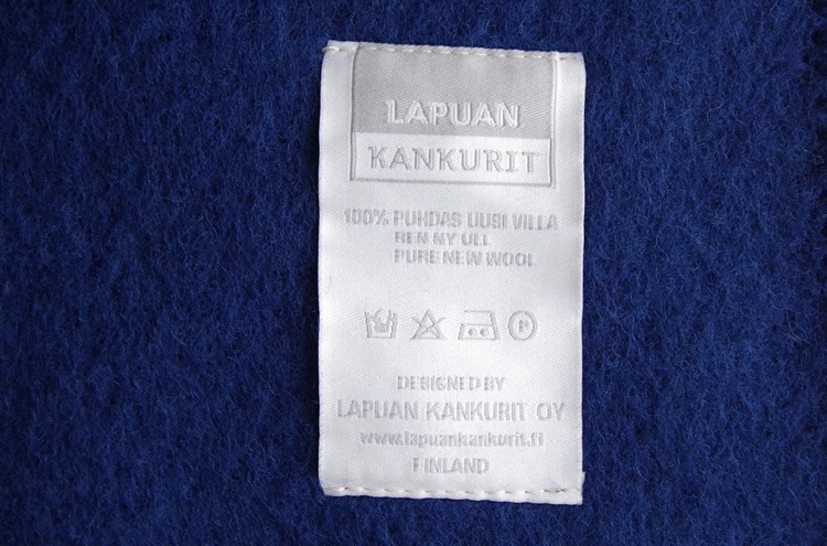 From Finland LAPUAN KANKURIT Pocket shawl UNI blue/ brown / grey 60 x 170cm