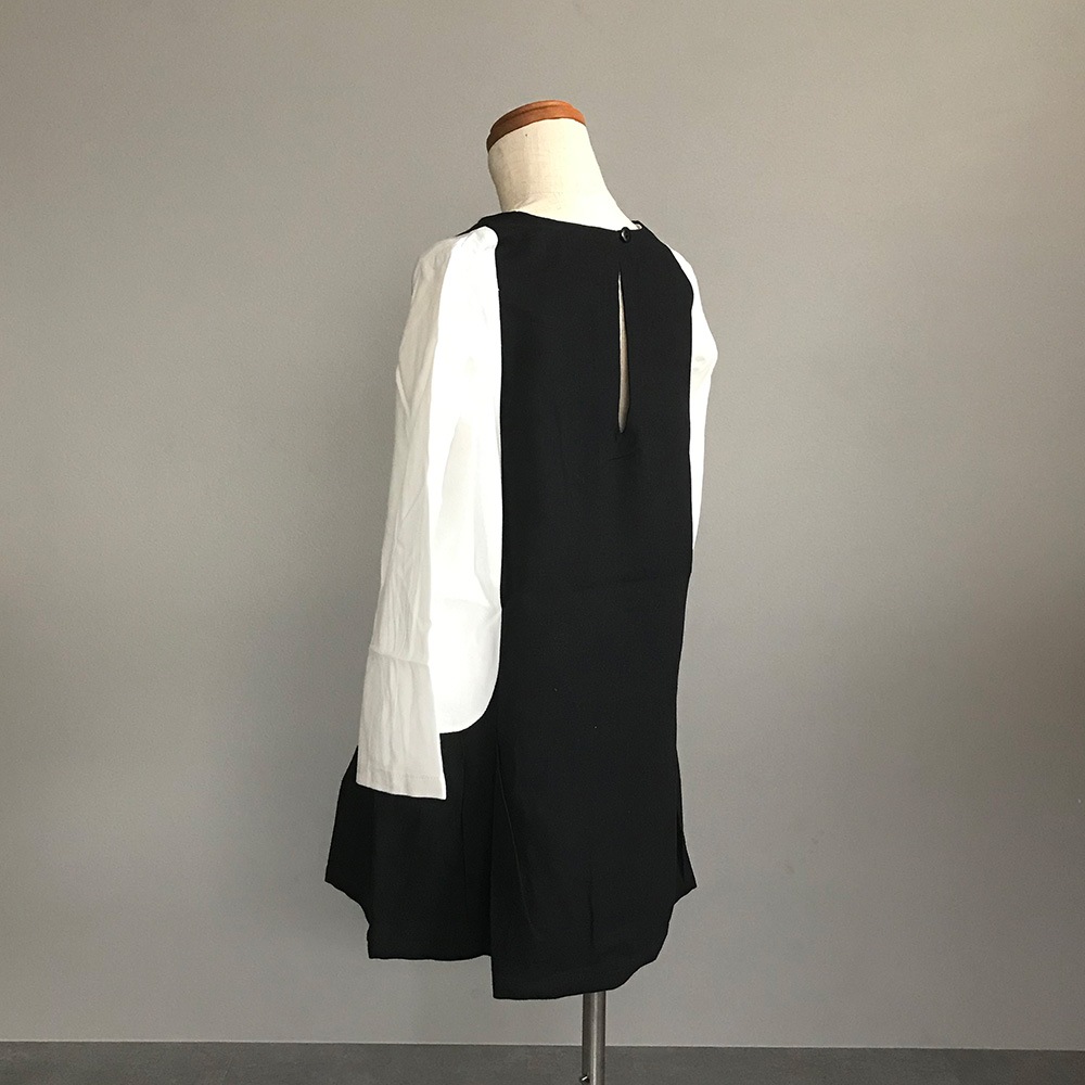 【60%OFF】 From Spain mimapi  　METIS DRESS  BKxWH 100-110/110-120/130/-/135-140