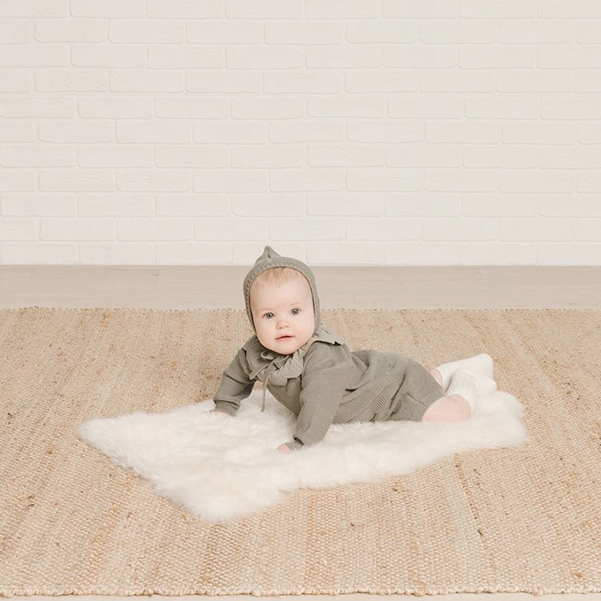 Quincy Mae  KNIT PIXIE BONNET | HONEY [ネコポス対応可]  6ヶ月 / 1歳