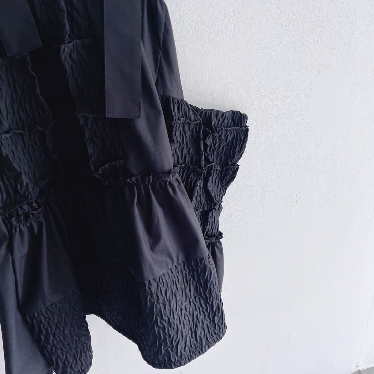 ●frankygrow MATELASSE JQ SQARES MAKE DRESS / F2