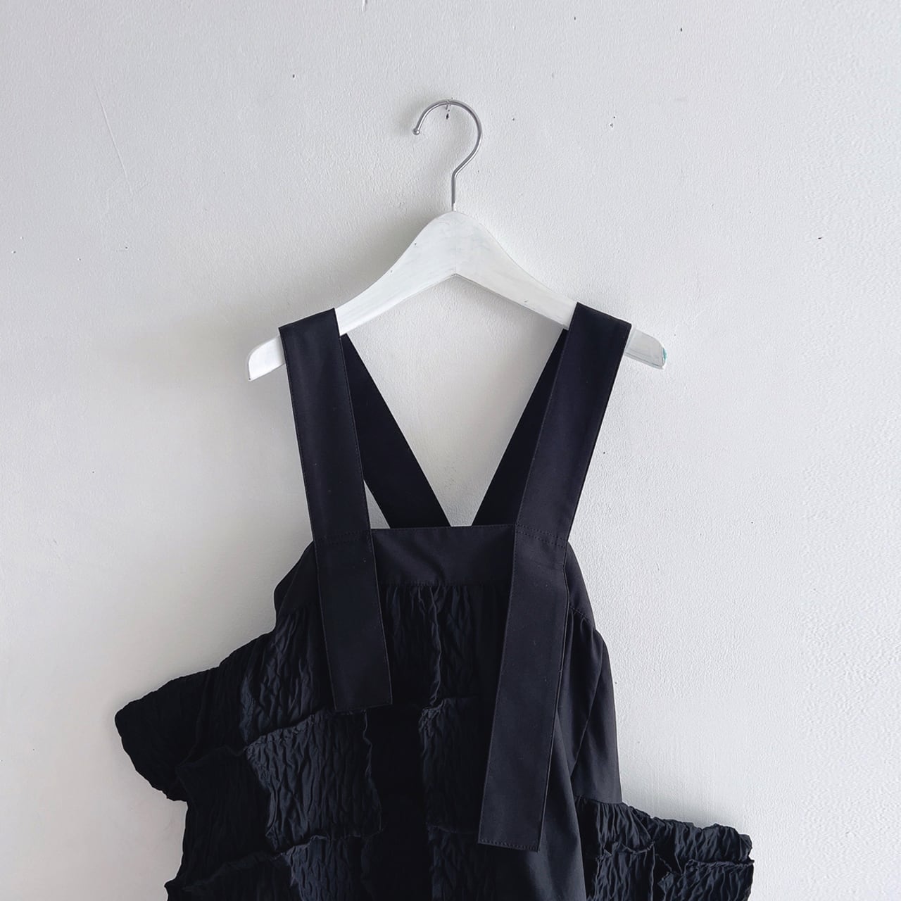 ●frankygrow MATELASSE JQ SQARES MAKE DRESS / F2