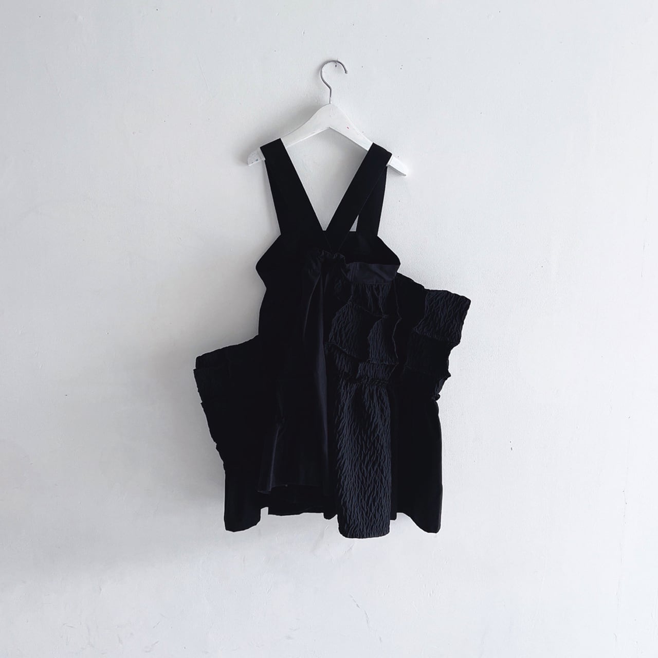 ●frankygrow MATELASSE JQ SQARES MAKE DRESS / F2