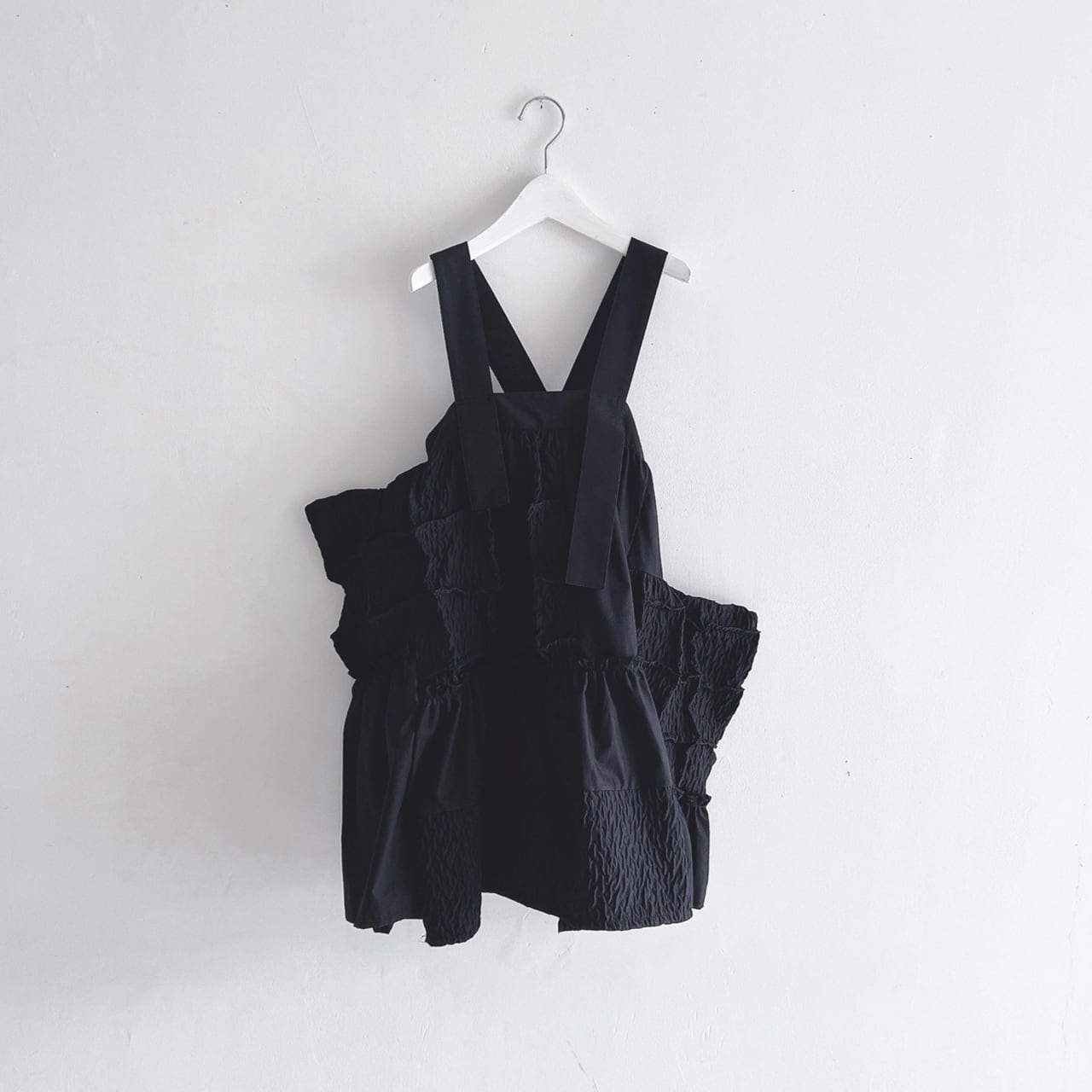 ●frankygrow MATELASSE JQ SQARES MAKE DRESS / F2