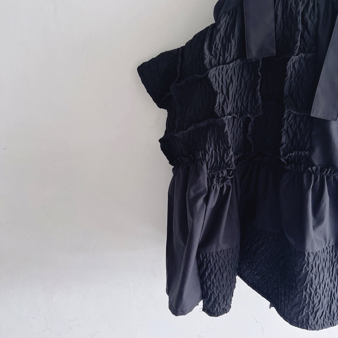 ●frankygrow MATELASSE JQ SQARES MAKE DRESS / F2