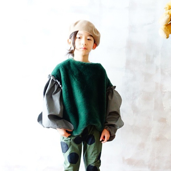 【60% OFF】BOA BODY WAVE CUT SLEEVES TOPS /GREEN- GRAY S/-/-