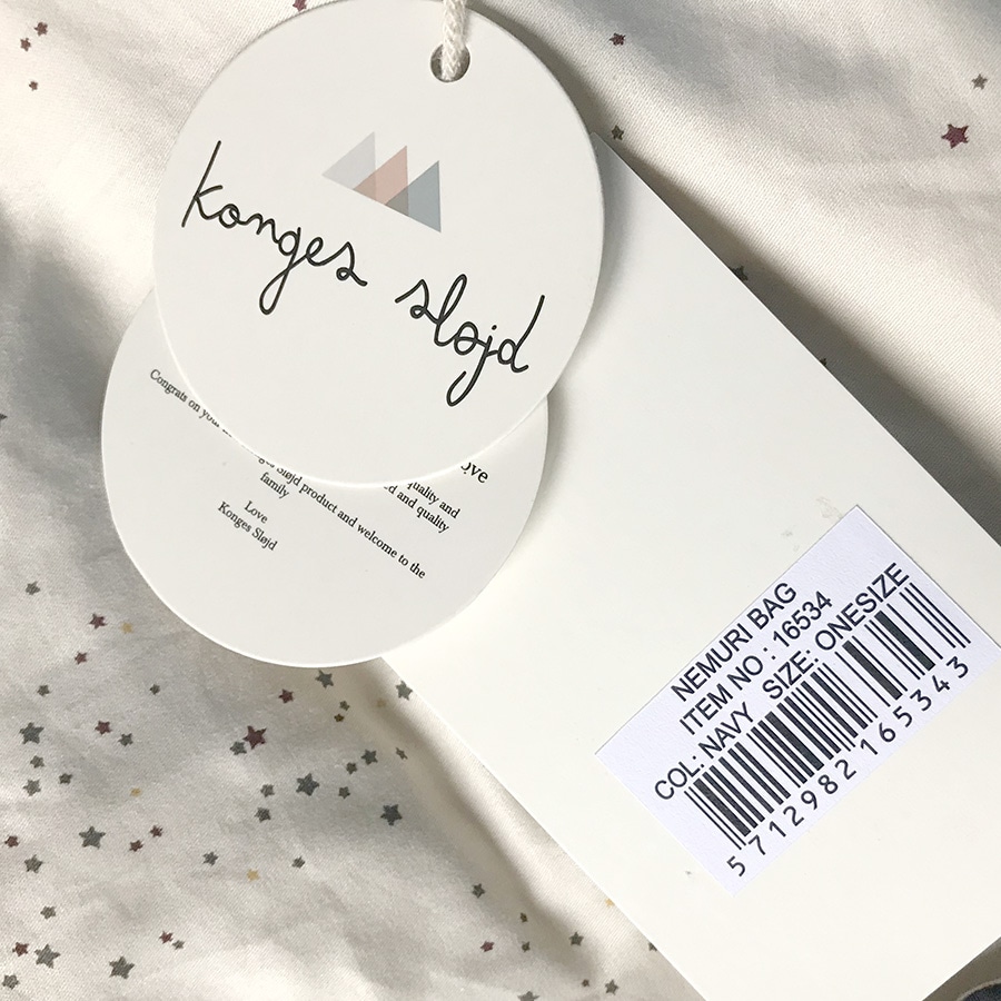 [30%OFF] Konges Slojd Nemuri Sleepingbag, Navy organic cotton ベビーカー装着用 フットマフ