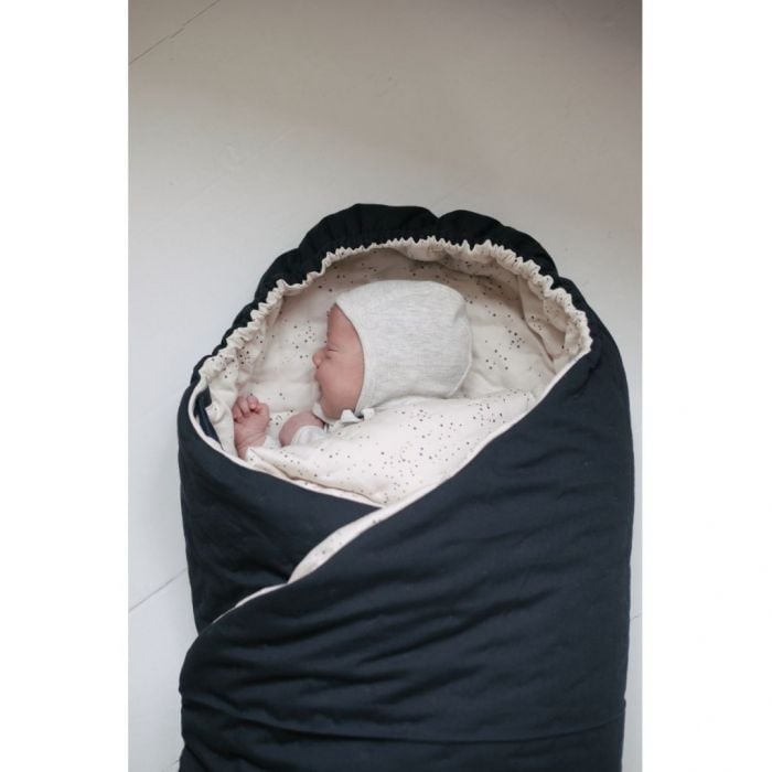 [30%OFF] Konges Slojd Nemuri Sleepingbag, Navy organic cotton ベビーカー装着用 フットマフ