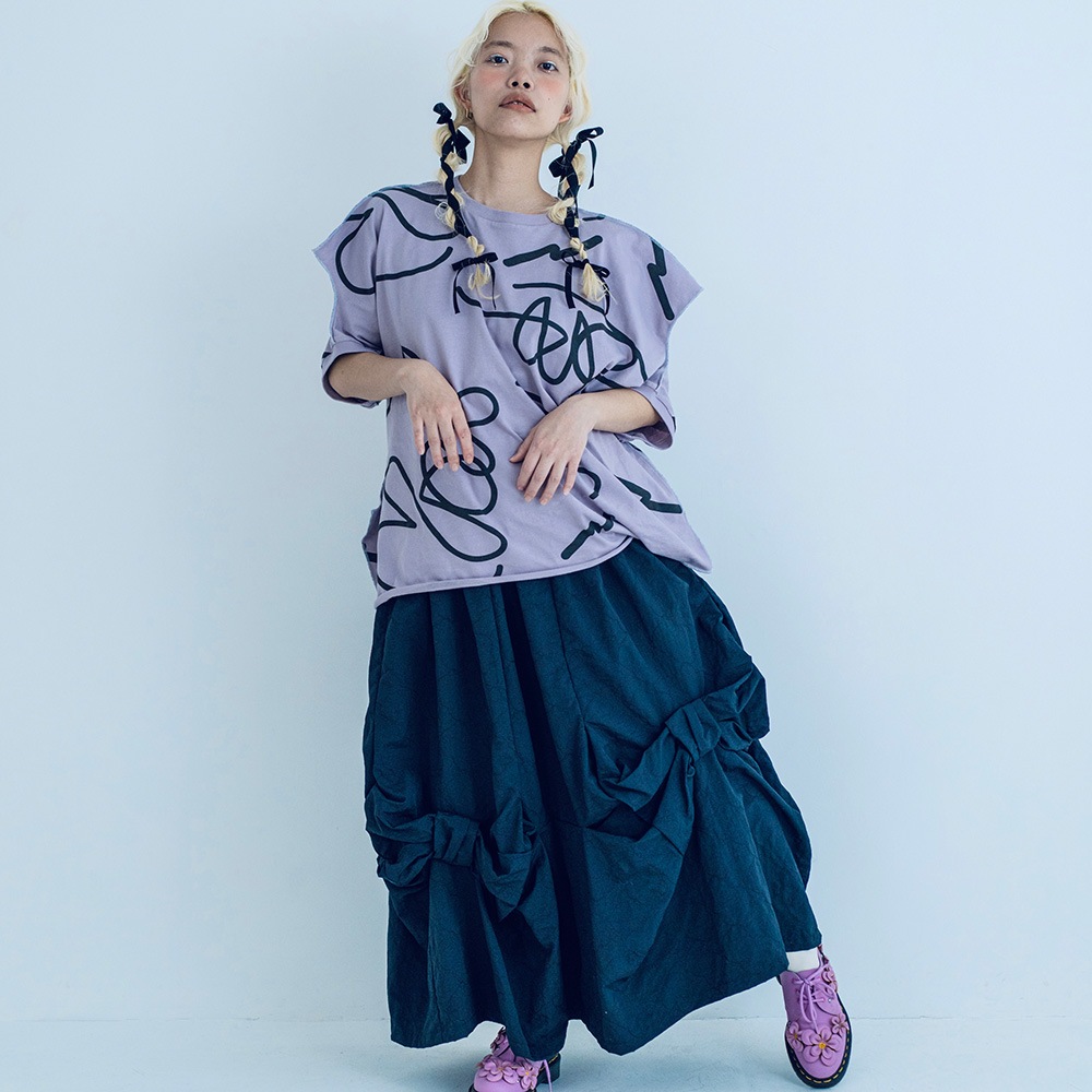 [50%off] frankygrow BEAR STITCH RIBBON SKIRT サイズF1/F2