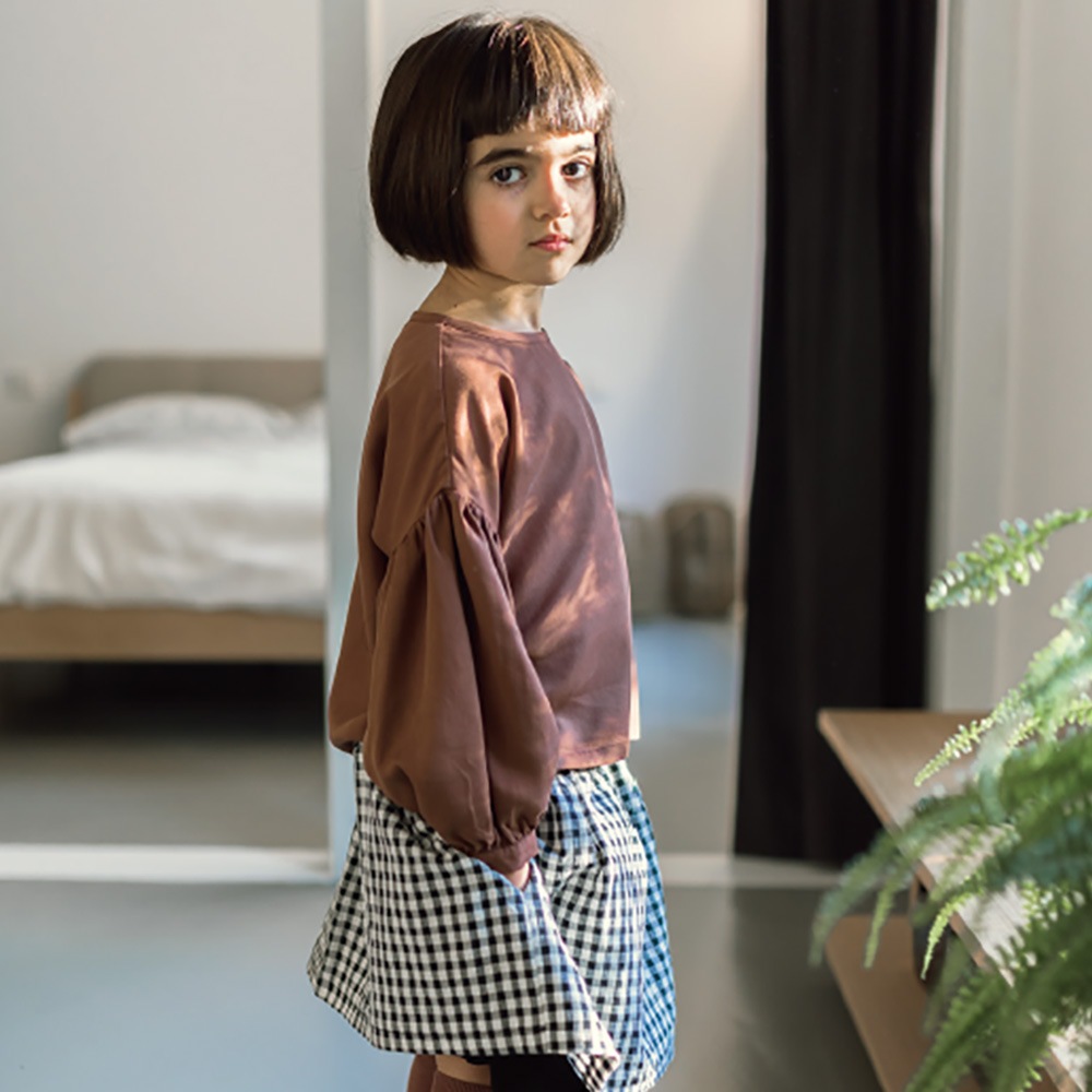 [LAST1 70%OFF] From Spain mimapi MIMAS SHIRT 100-110/110-120/120-130 ブラウン/ホワイト/ブルー