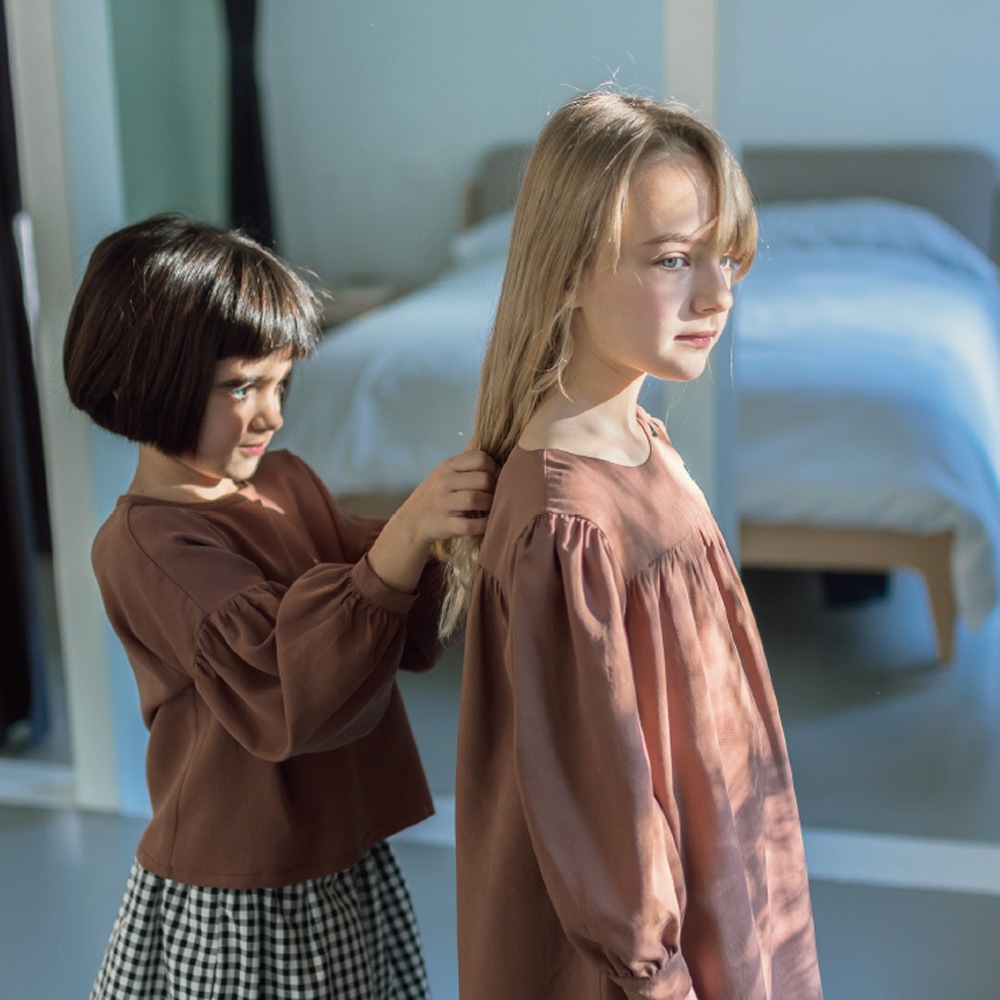 [LAST1 70%OFF] From Spain mimapi MIMAS SHIRT 100-110/110-120/120-130 ブラウン/ホワイト/ブルー