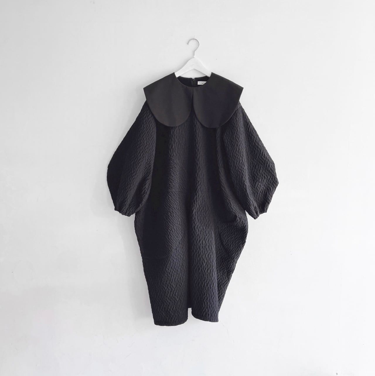 再値下げ[50%OFF] frankygrow MATELASSE JQ ROUND COLLAR DRESS / F2