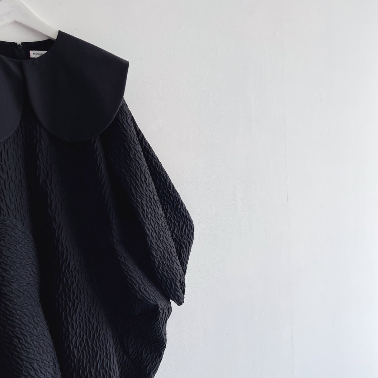 再値下げ[50%OFF] frankygrow MATELASSE JQ ROUND COLLAR DRESS / F2