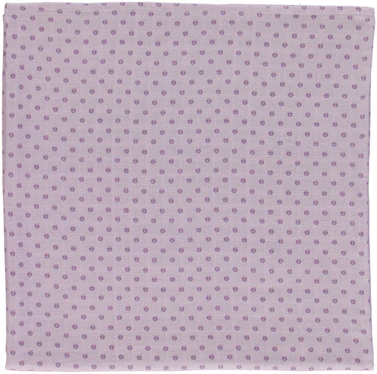 デンマークから Smafolk オーガニックコットン 大判ガーゼクロス 【クリックポスト可】  Burp Cloth mini apples ライトパープル 70×70cm お風呂上りやプールにも