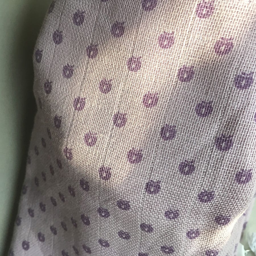 デンマークから Smafolk オーガニックコットン 大判ガーゼクロス 【クリックポスト可】  Burp Cloth mini apples ライトパープル 70×70cm お風呂上りやプールにも