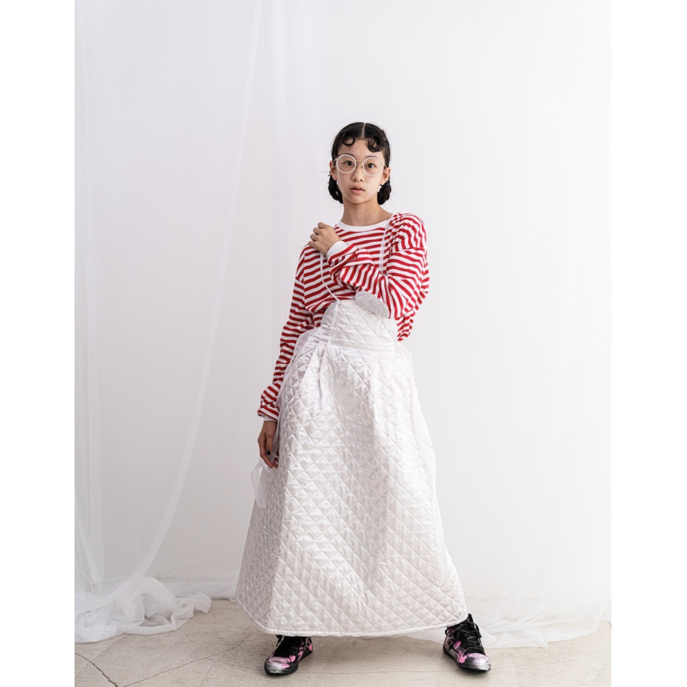 [50%OFF] frankygrow QUILTING JUMPUR SKIRT / WOMEN カラーホワイト リバーシブル