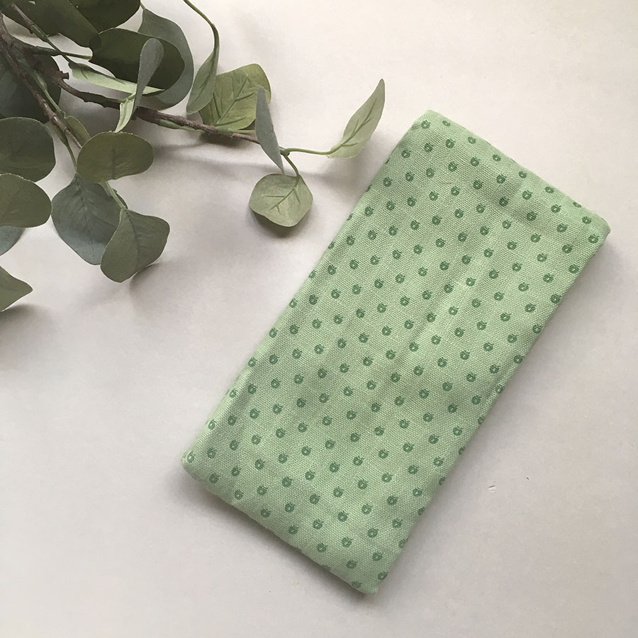 デンマークから Smafolk オーガニックコットン 大判ガーゼクロス 【クリックポスト可】 Burp Cloth mini apples ライトグリーン 70×70cm お風呂上りやプールにも