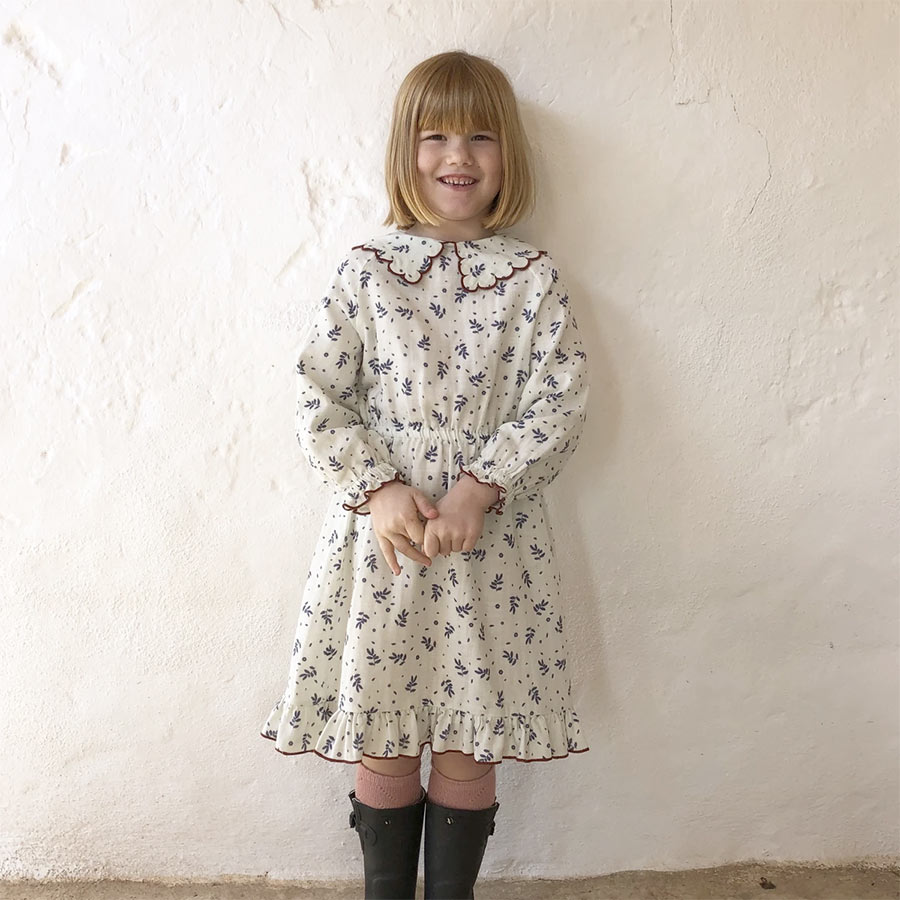 ●From Germany　LIILU Penelope Dress  Winter blossom organic cotton  6Y