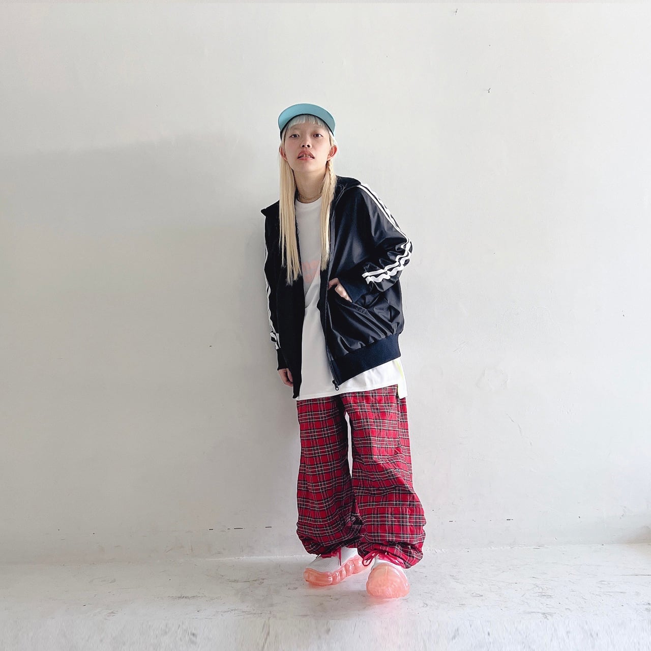 ● frankygrow KUMA EMBROIDERY PATCH PE TRACK JACKET / GY/BK F2