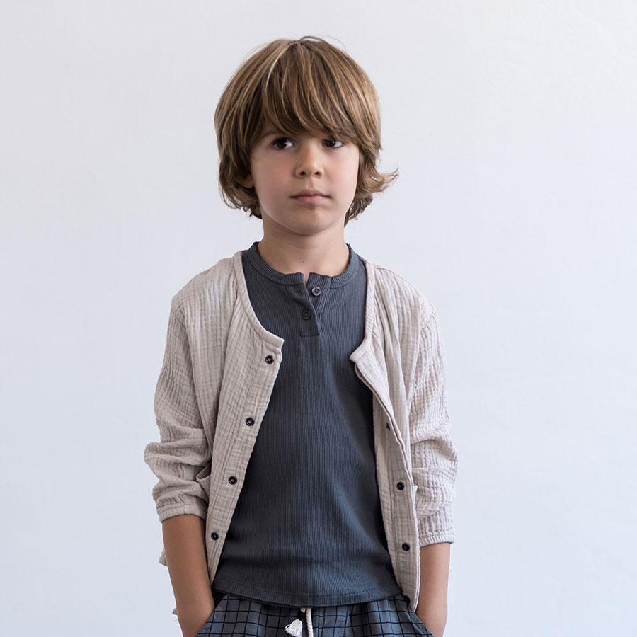 ● From spain MY LITTLE COZMO TOP FRANCIS37  オーガニック ORGANIC/カラーTILE 80/90 My Little Cozmo\トップス