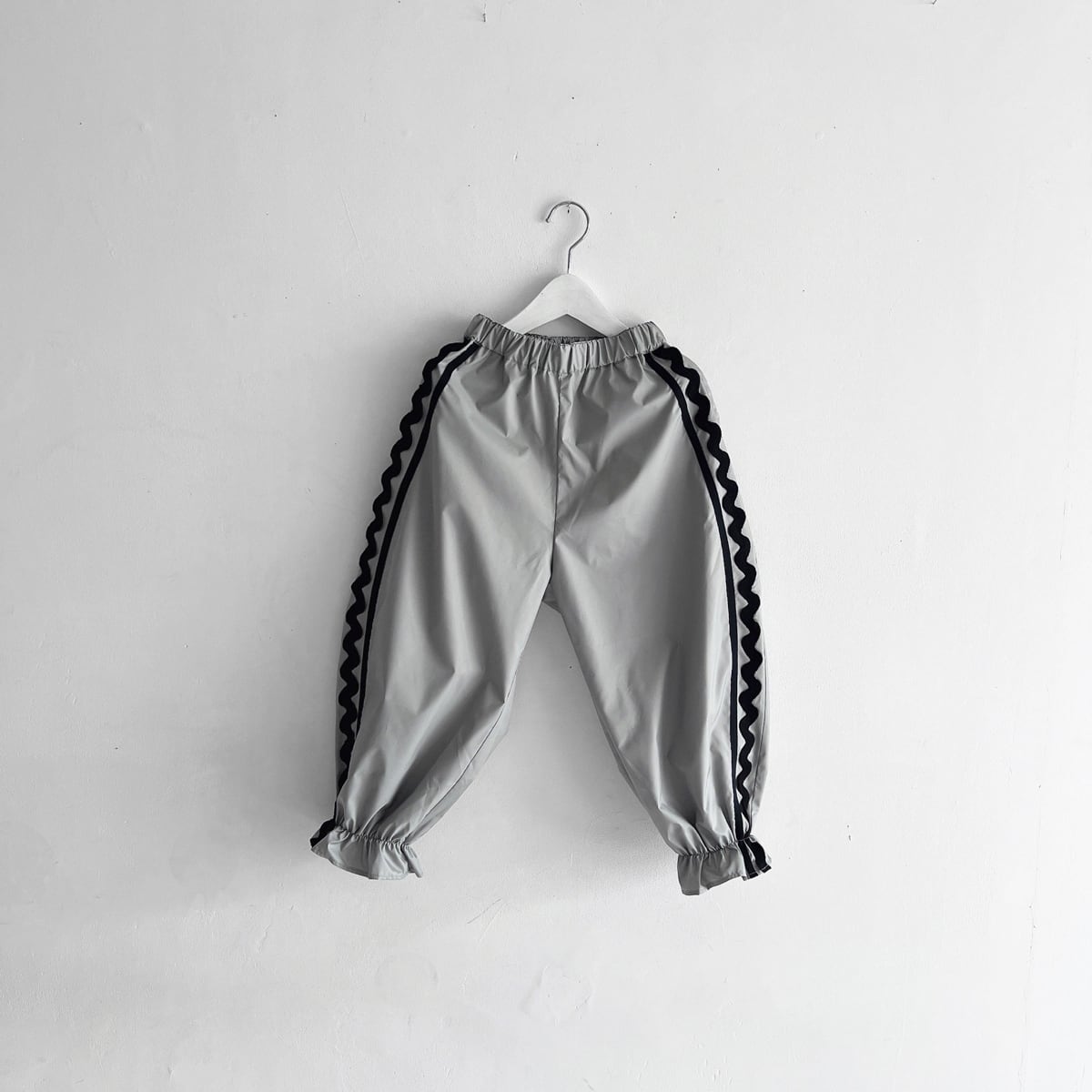 ●frankygrow SIDE LINE PE PANTS / GY/BK F2