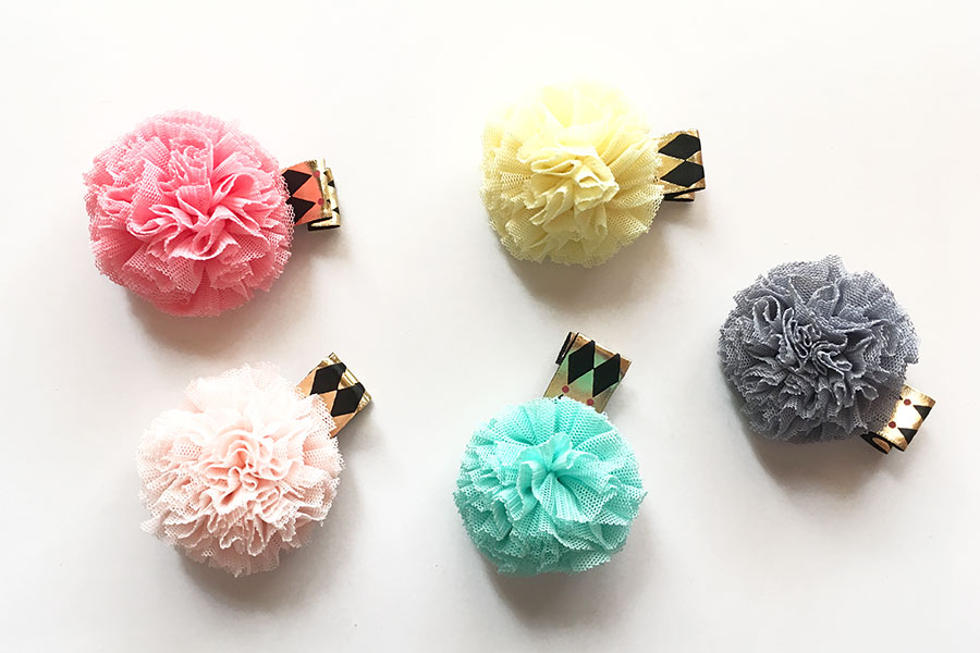 CHATOY チュールヘアピン B グリーン