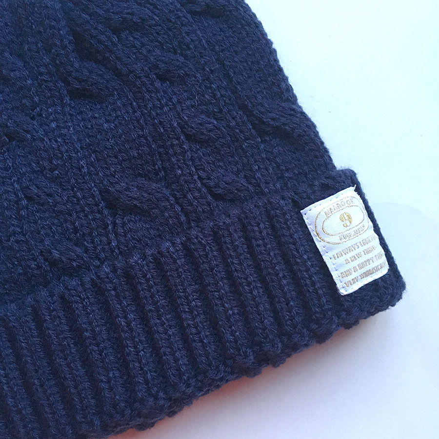 [60%off] maarook マルーク 16AW ケーブルニットキャップ  ネイビー／マスタード／グリーン
