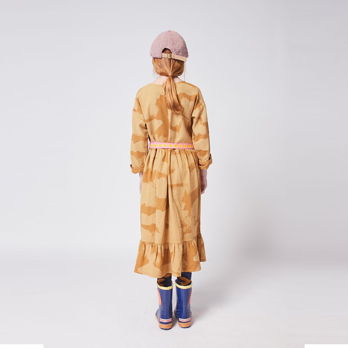 【60%OFF】 From spain BOBO CHOSES Painting All Over woven midi dress 110/120/130