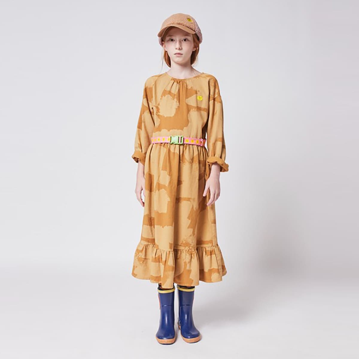 【60%OFF】 From spain BOBO CHOSES Painting All Over woven midi dress 110/120/130