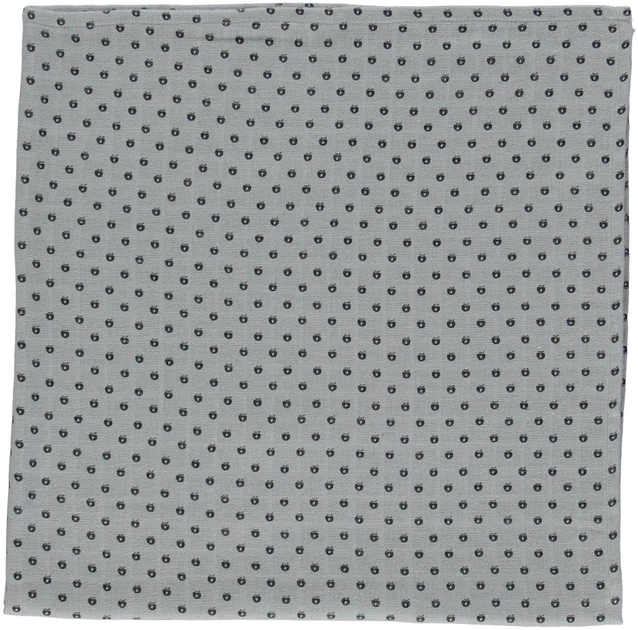 デンマークから Smafolk オーガニックコットン 大判ガーゼクロス 【クリックポスト可】  Burp Cloth mini apples ライトグレー 70×70cm お風呂上りやプールにも