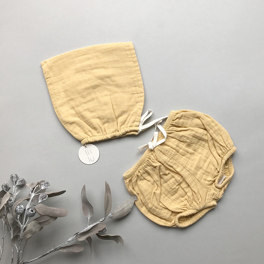 [30%OFF] From Germany liilu pixie bonnet organic cotton　[※1 クリックポスト可]　Mustard S/M
