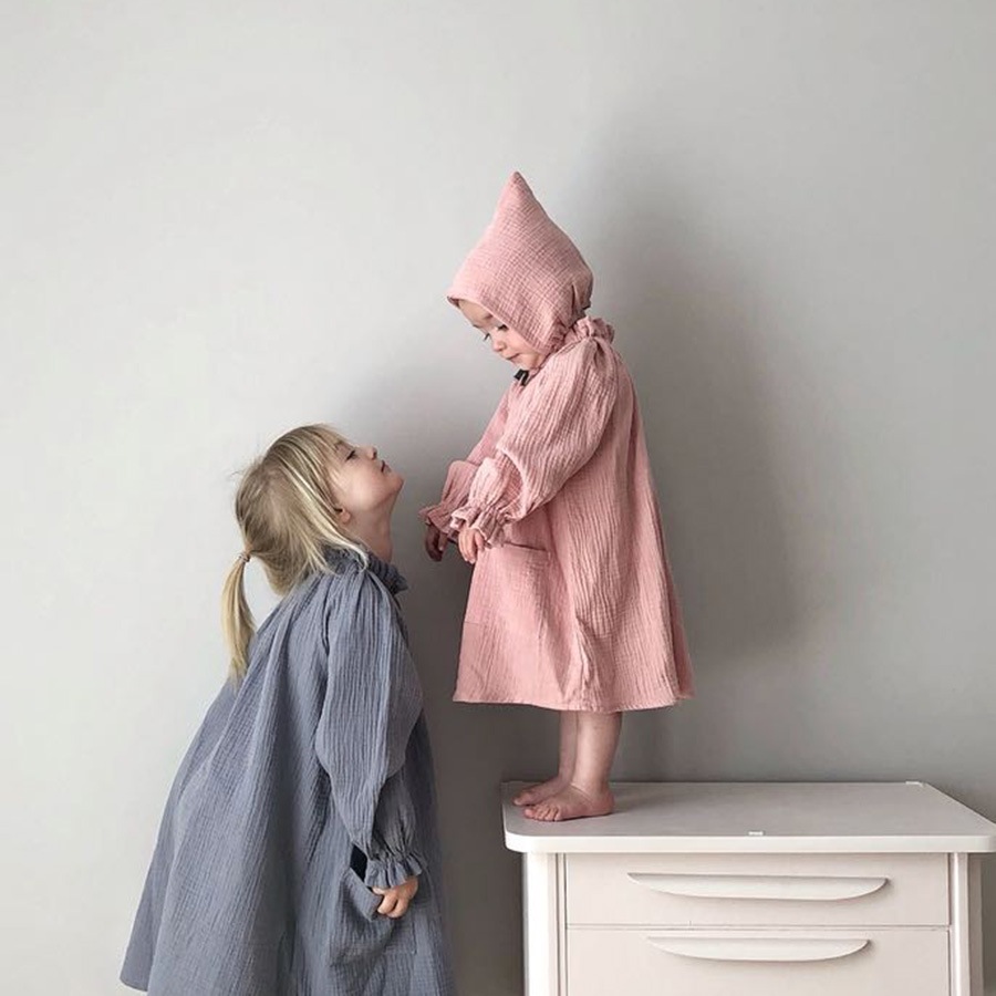 [30%OFF] From Germany liilu pixie bonnet organic cotton　[※1 クリックポスト可]　Hazy Blue S/M