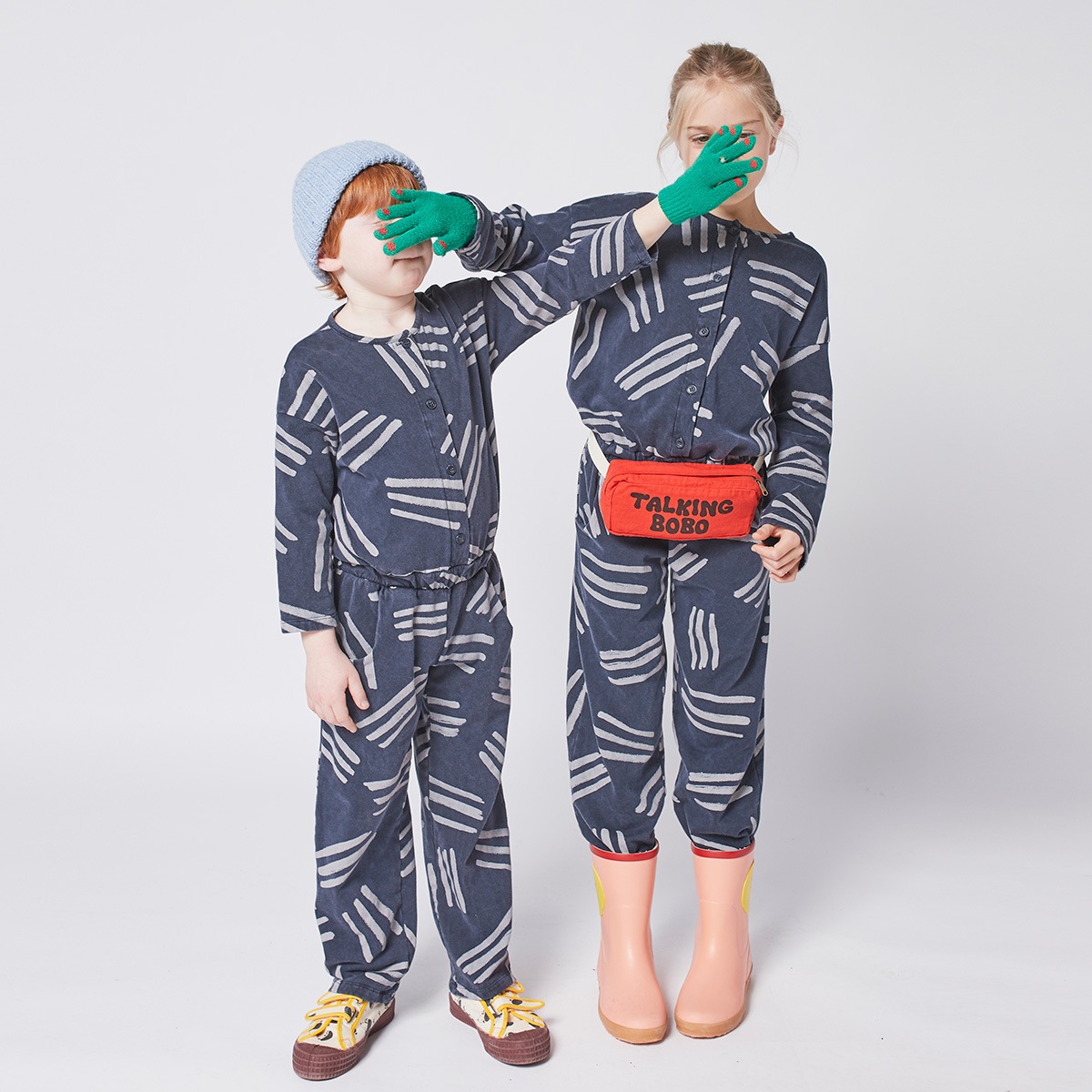 【60%OFF】 From spain Bobo Choses Scratch All Over fleece overall 110/120/130/140-150/150-160 オーガニックコットン