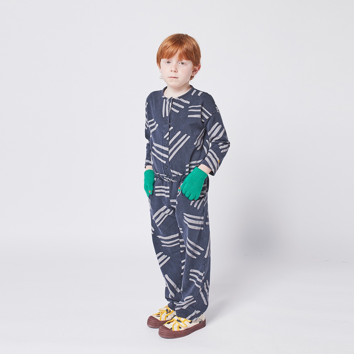 【60%OFF】 From spain Bobo Choses Scratch All Over fleece overall 110/120/130/140-150/150-160 オーガニックコットン