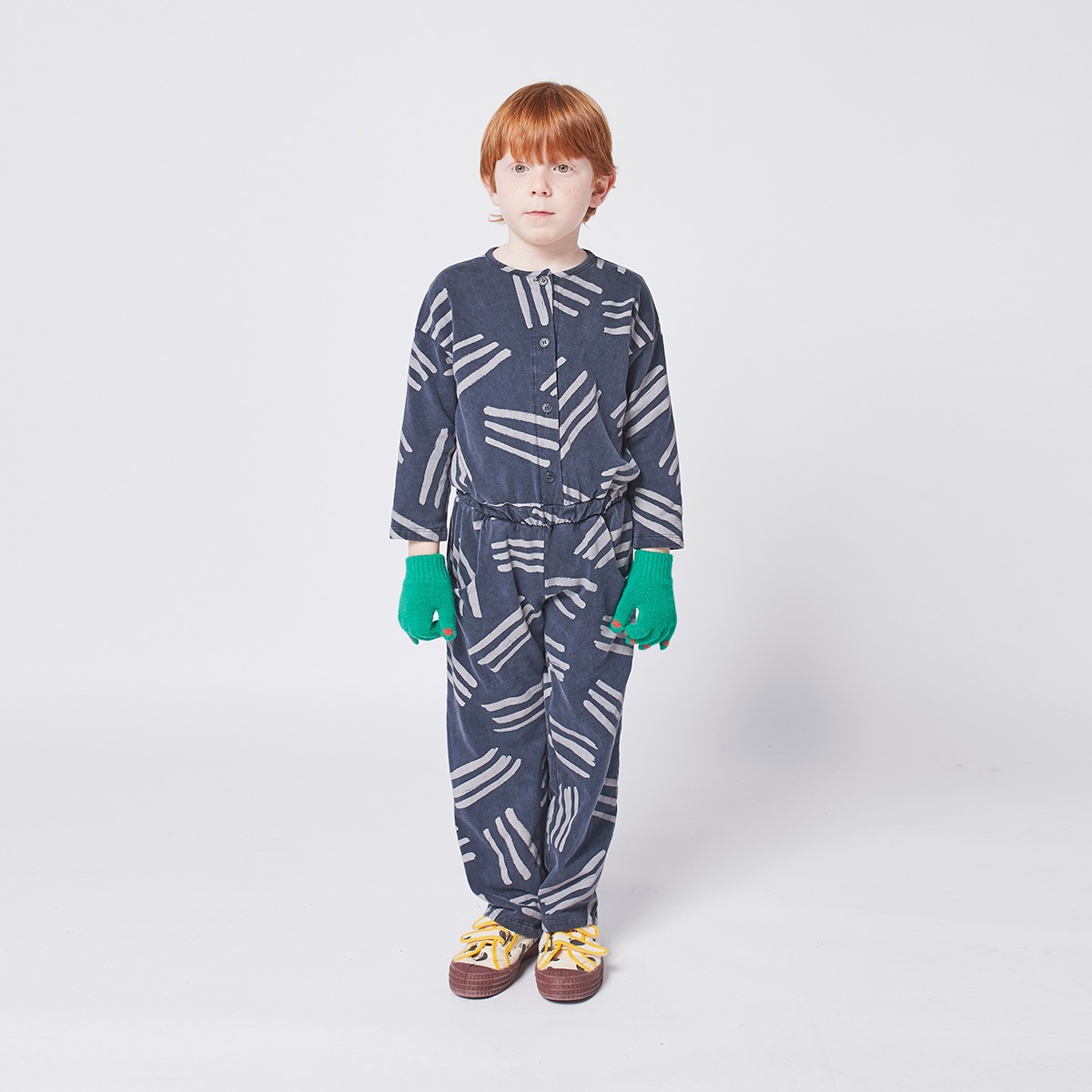 【60%OFF】 From spain Bobo Choses Scratch All Over fleece overall 110/120/130/140-150/150-160 オーガニックコットン