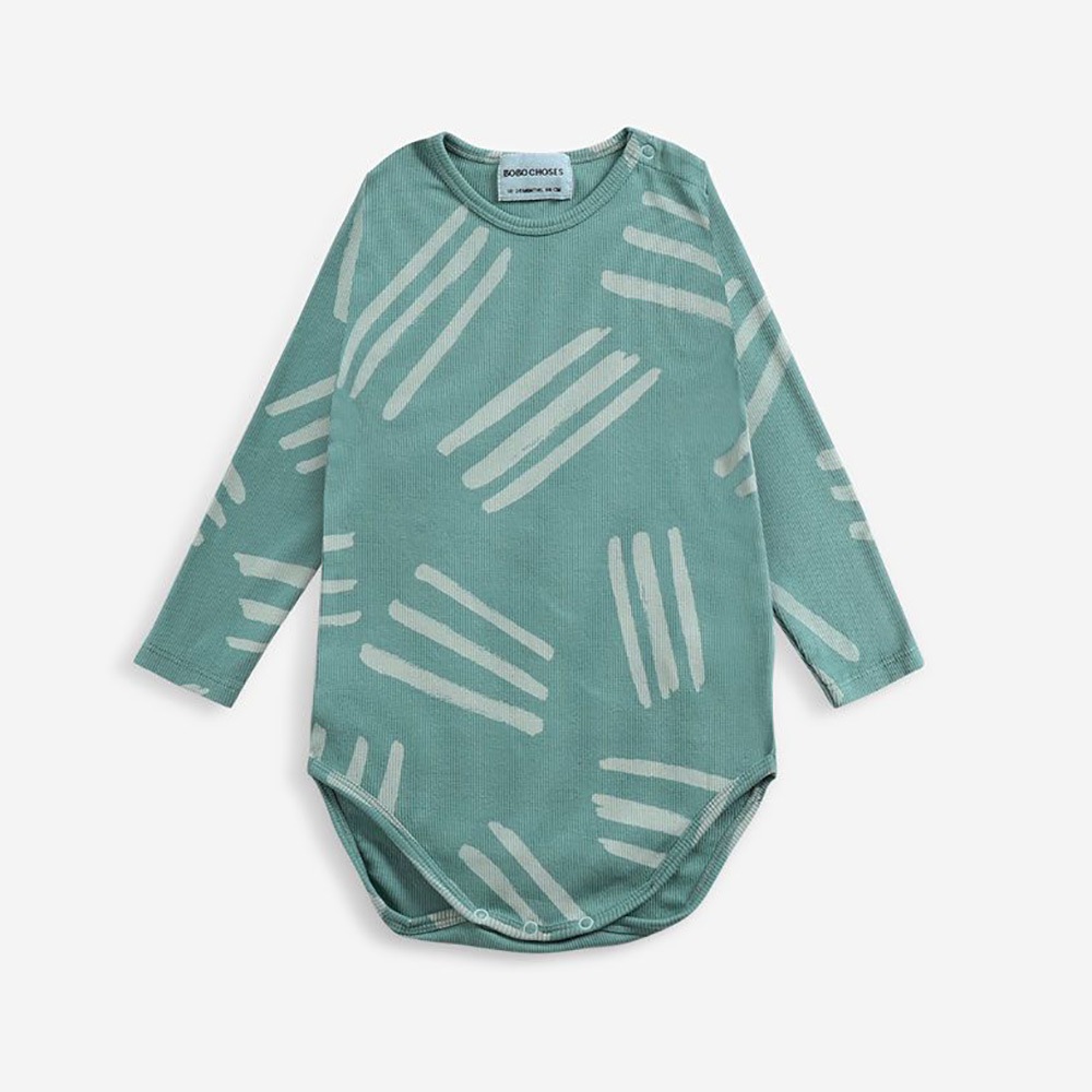 ●From spain Bobo Choses Scratch All Over body 6-12M/12-18M オーガニックコットン