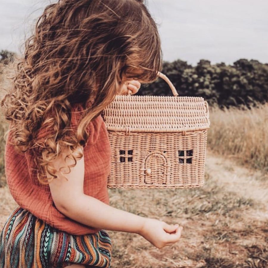 Olli Ella オリエラ　CASA CLUTCH STRAW [ラッピング不可]