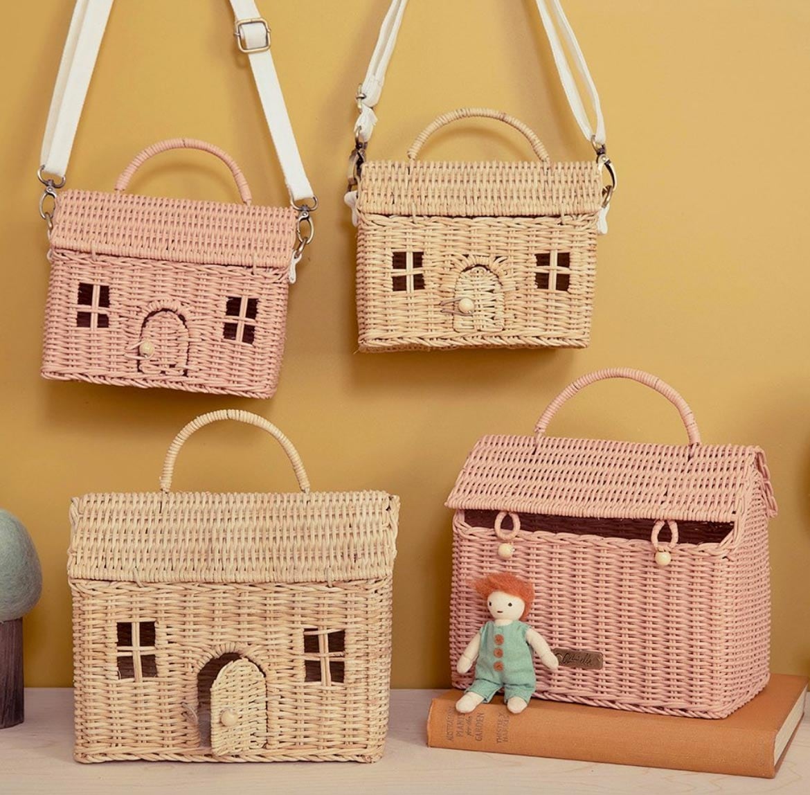 Olli Ella オリエラ　CASA CLUTCH STRAW [ラッピング不可]