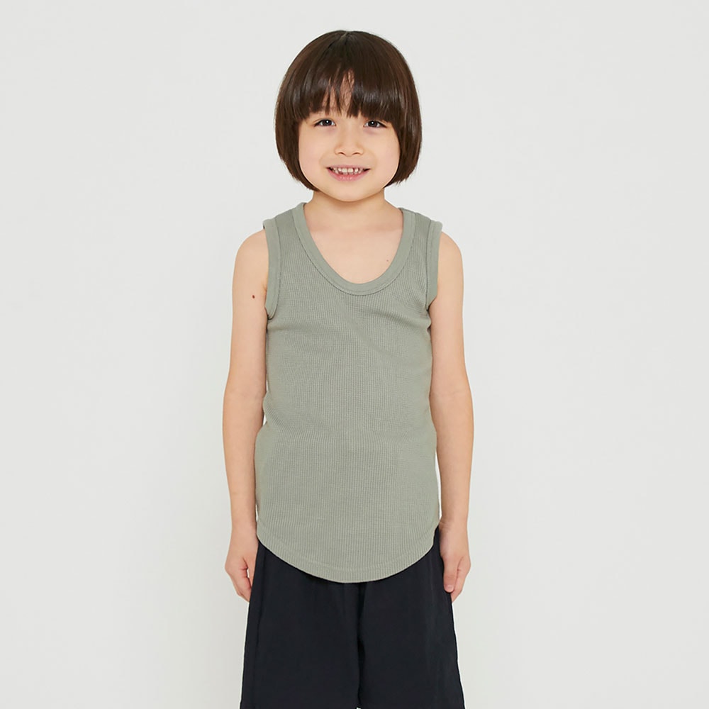 [60%OFF] GENERATOR  ワッフルタンクトップ  S(90-100)/M(110-120)/L(130-140)/XL(150-160) BE/GY