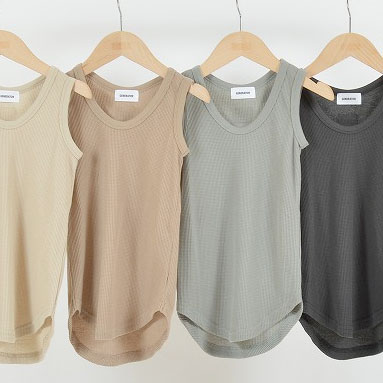[60%OFF] GENERATOR  ワッフルタンクトップ  S(90-100)/M(110-120)/L(130-140)/XL(150-160) BE/GY