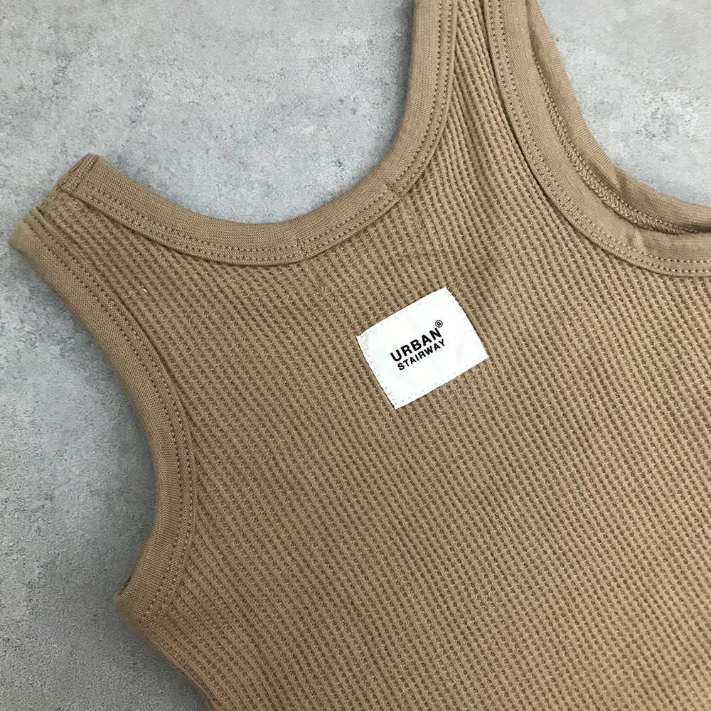 [60%OFF] GENERATOR  ワッフルタンクトップ  S(90-100)/M(110-120)/L(130-140)/XL(150-160) BE/GY