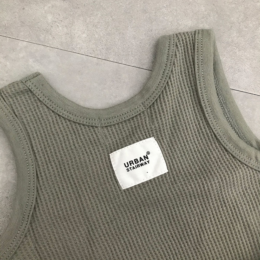 [60%OFF] GENERATOR  ワッフルタンクトップ  S(90-100)/M(110-120)/L(130-140)/XL(150-160) BE/GY