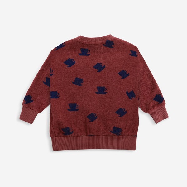 【40%OFF】 From spain Bobo Choses Cup Of Tea All Over terry sweatshirt 12-18M/24-36M オーガニックコットン
