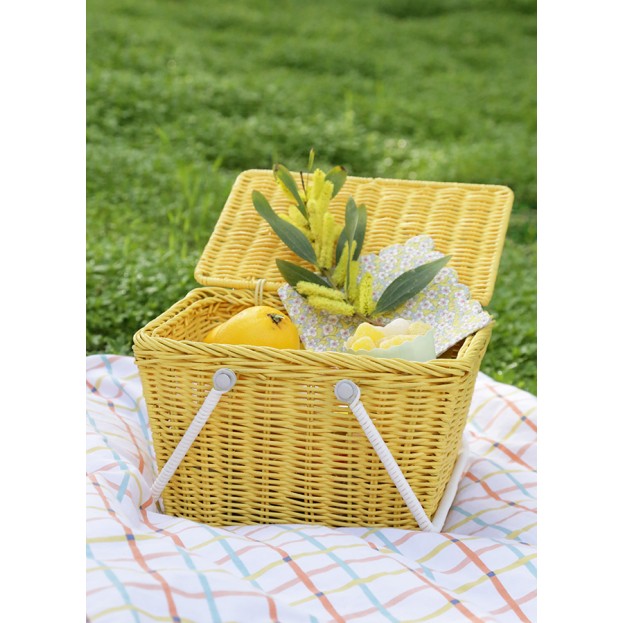 【3/11-12:00-20:00のみのタイムセール50%OFF】イギリスから Olli Ella オリエラ Piki Basket - Blue [ラッピング不可]