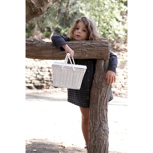 【3/11-12:00-20:00のみのタイムセール50%OFF】イギリスから Olli Ella オリエラ Piki Basket - Blue [ラッピング不可]