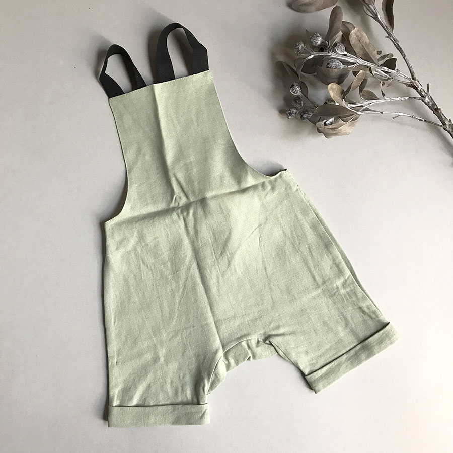 ［50%OFF］From spain Popelin Mid-length blue jumpsuit -/90-100/-/110-120/120-130/140-150 green