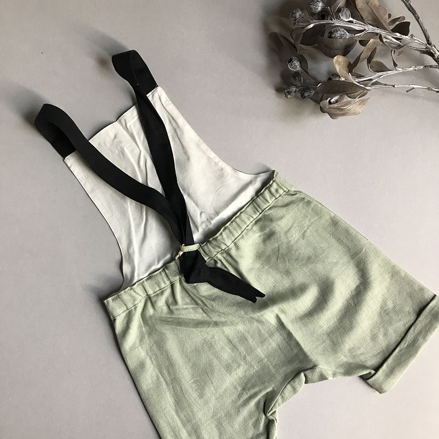 ［50%OFF］From spain Popelin Mid-length blue jumpsuit -/90-100/-/110-120/120-130/140-150 green