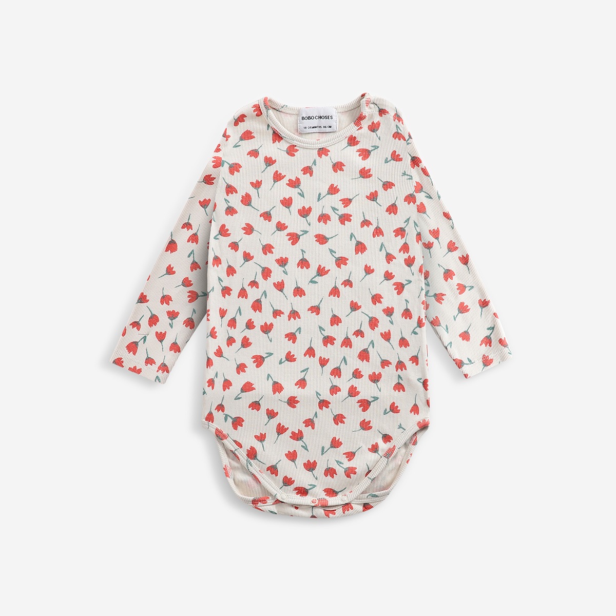 ●From spain Bobo Choses Flowers All Over body 6-12M/12-18M オーガニックコットン