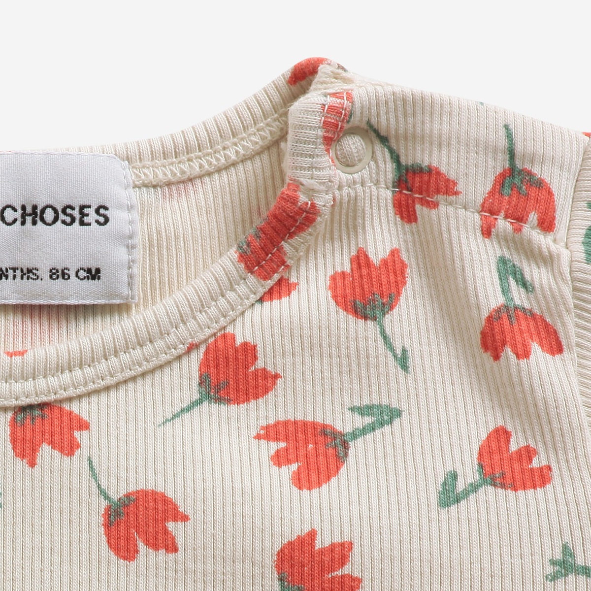 ●From spain Bobo Choses Flowers All Over body 6-12M/12-18M オーガニックコットン